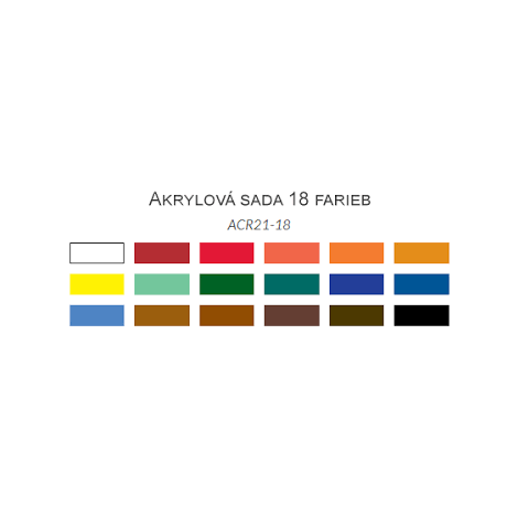 Farby akrylowe R&L Essentials, 18 kolorów x 21ml - 2